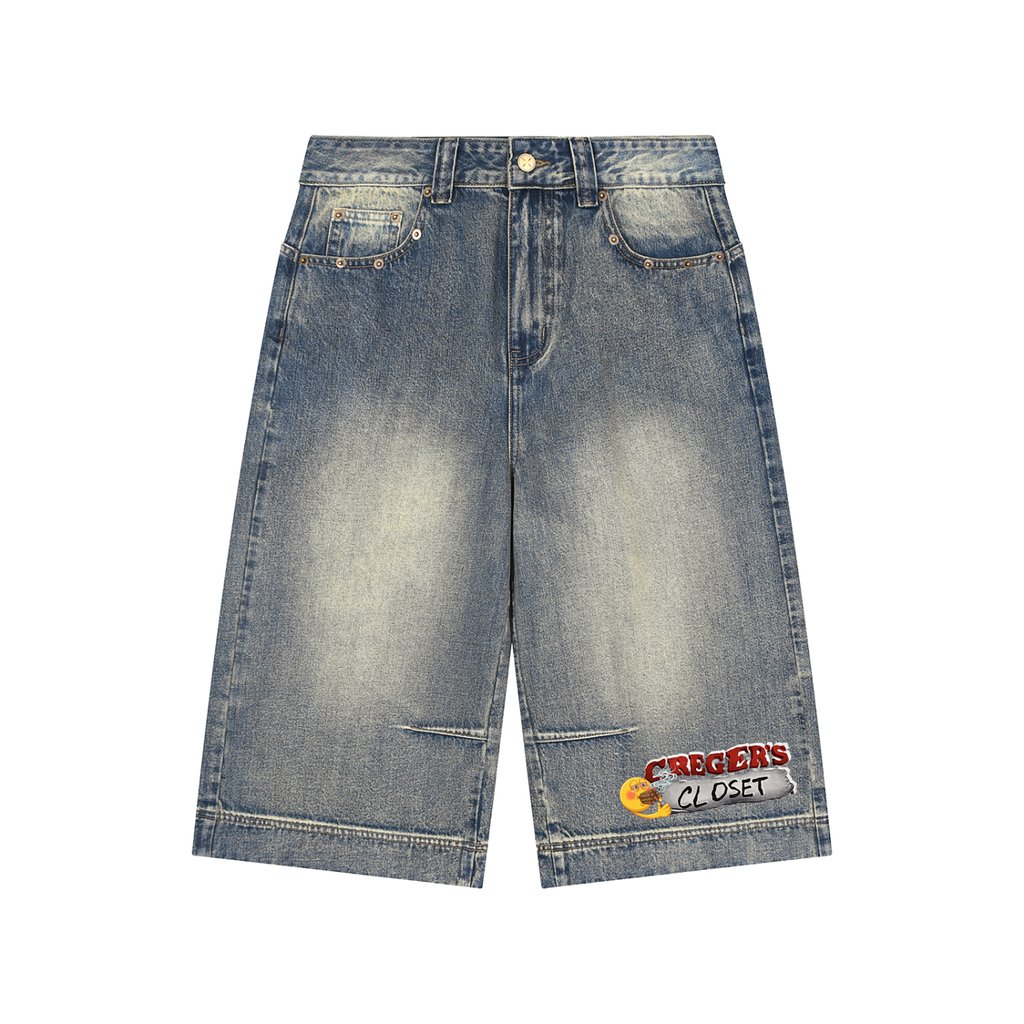 Smoke Denim Shorts