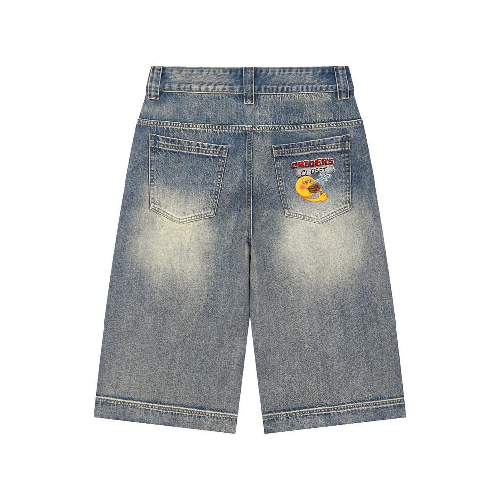 Smoke Denim Shorts